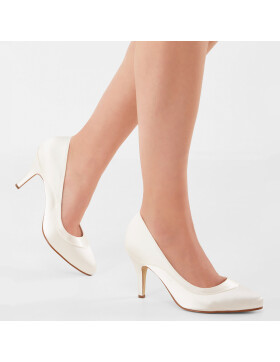 Brautschuhe Nicole Ivory Satin  FIT 5 - 38