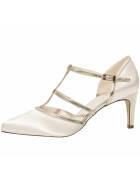 Brautschuhe Lindy Ivory Satin/ Gold 5 - 38