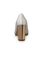 Brautschuhe Clair Ivory Satin/ Rose-Gold Mirror