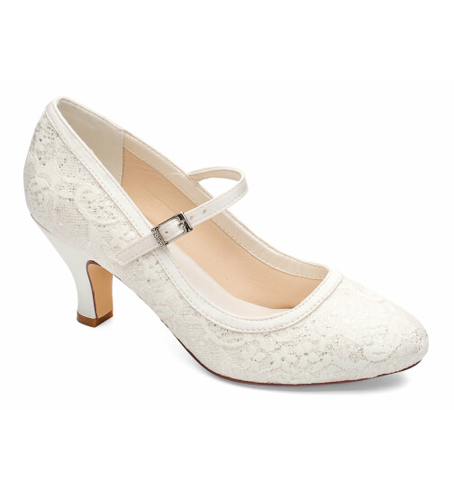 Brautschuhe Megan Ivory Satin / G.Westerleigh SALE