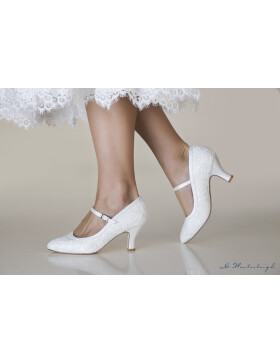 Brautschuhe Megan Ivory Satin / G.Westerleigh SALE