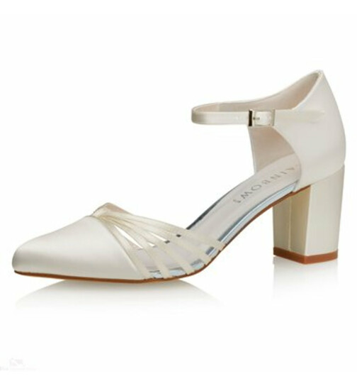 Brautschuhe Gitta Ivory Satin 7,5 - 40,5