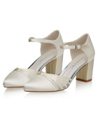 Brautschuhe Gitta Ivory Satin 7,5 - 40,5