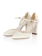 Brautschuhe Jacki Ivory Satin/ Mesh