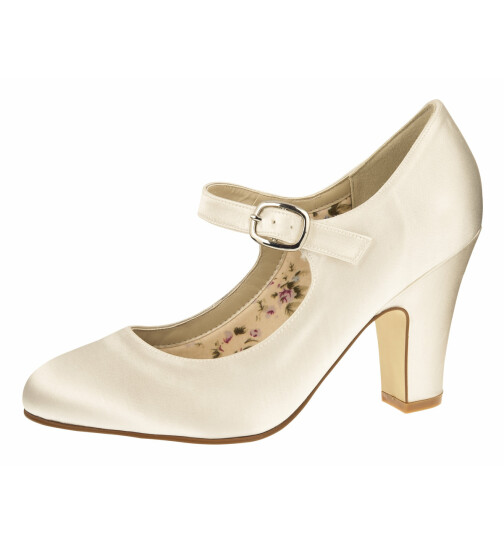 Brautschuhe Brautschuhe Madeline Ivory Satin SALE