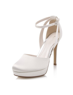 Brautschuhe Makenzi Ivory Satin 5,5 -38,5