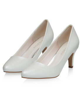 Brautschuhe Beautiful Lady Ivory Leather Look 3 - 36