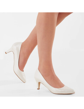 Brautschuhe Beautiful Lady Ivory Leather Look 3 - 36