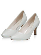 Brautschuhe Beautiful Lady Ivory Leather Look 7 - 40