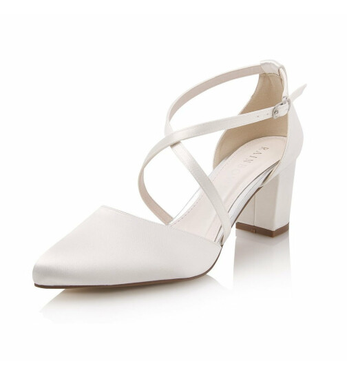 Brautschuhe Hellen Ivory Satin 5 - 38