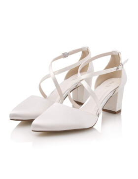 Brautschuhe Hellen Ivory Satin 5,5 -38,5