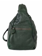 Brusttasche Sling Rucksack Schultertasche, LEDER Crossbody UNISEX Umh&auml;ngetasche Sporttasche Kompatibel Reise Daypack Used Look CL 36137