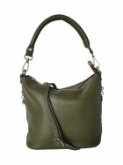 Damen Leder Tasche, Schultertasche klein, Italienische...