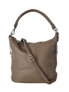 Damen Leder Tasche, Schultertasche klein, Italienische...